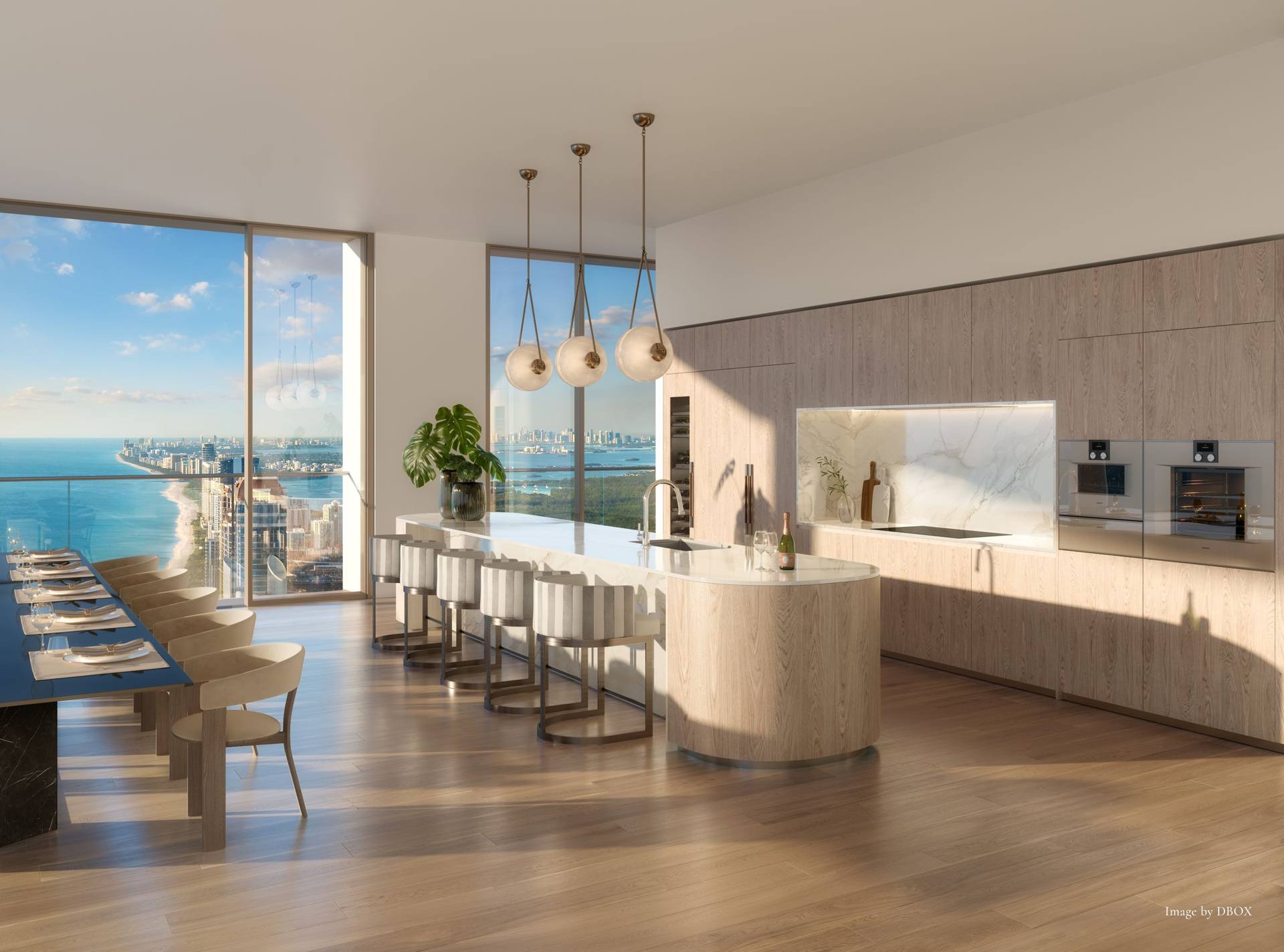 Molteni&C kitchen, Residence 5103 — The St. Regis Residences, Sunny Isles Beach (artist rendering)